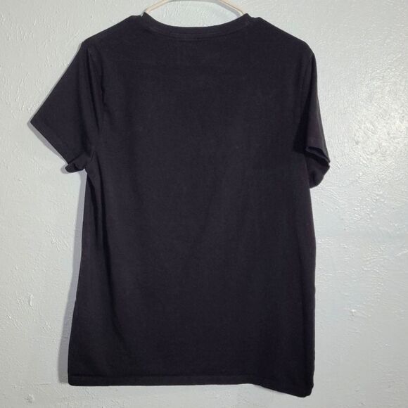 Tommy Hilfiger Women's Small Classic Logo T-Shirt - Black - Picture 3 of 5